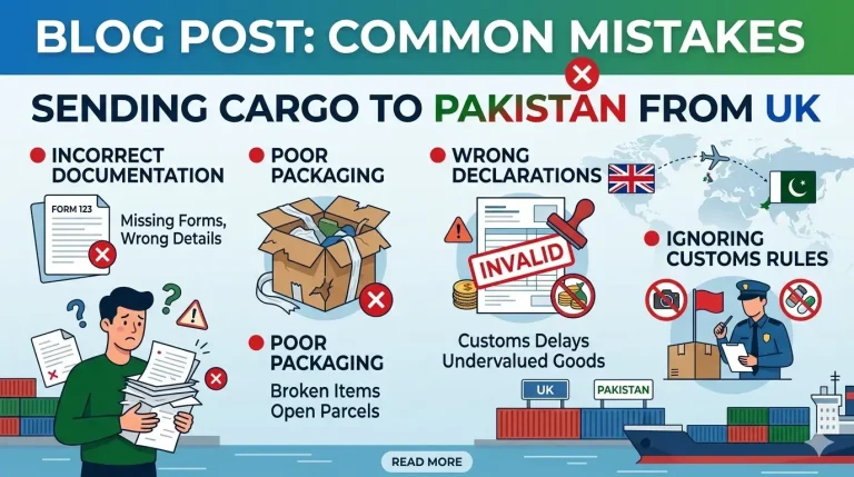 Common Mistakes When Sending Cargo to Pakistan from UK